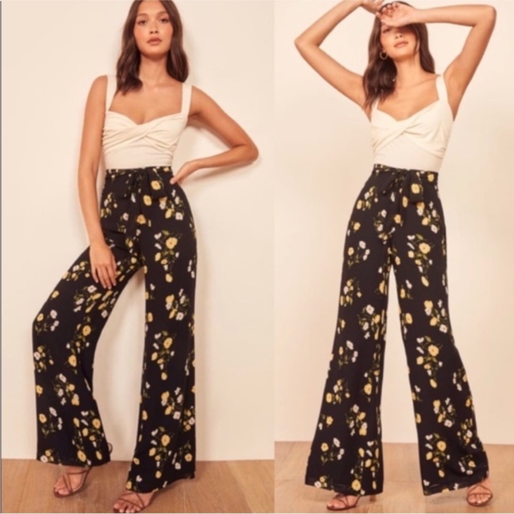 Reformation rare floral straight leg pants NWT - Picture 11 of 11